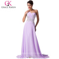 Grace Karin Une épaule à perles Robe de soirée Long Lilac CL4506-4